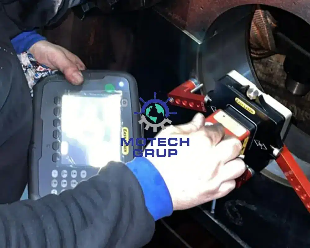 Lazer optik line kontrolü kurulum görüntüsü