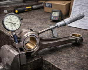 Read more about the article Connecting Rod Revizyonunda Geometriyi Koru: Burç–Pim Kontrolü, Ovalite ve Tork Disiplini