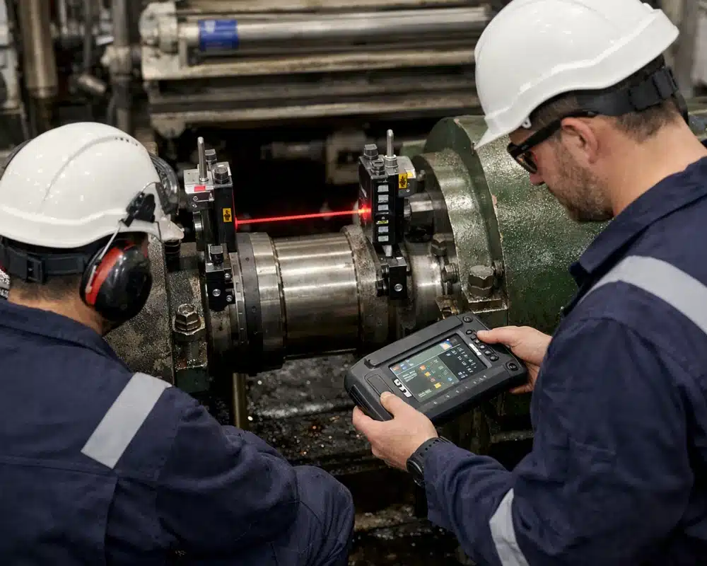 Optik Line Kontrolü ile Şaft–Yatak Hizası Ölçümü