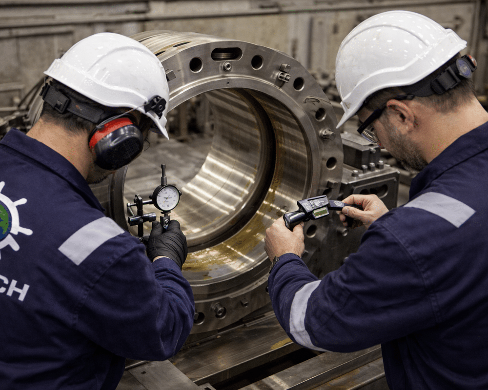 Türbin Yatakları Recondation: Yüzey ve Geometri Kontrolü