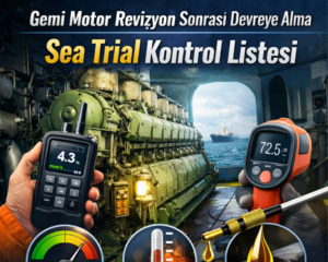 Read more about the article Gemi Motor Revizyon Sonrası Devreye Alma ve Sea Trial Kontrol Listesi