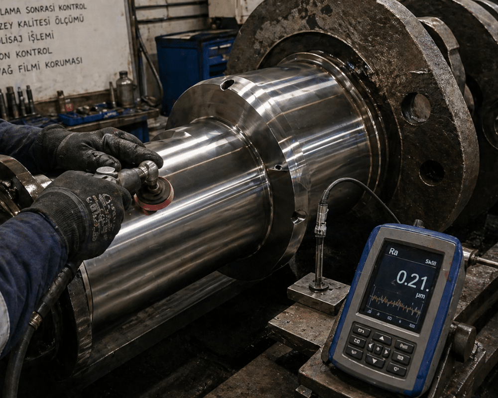 Crankpin Polisaj ve Yüzey Kalitesi Kontrolü