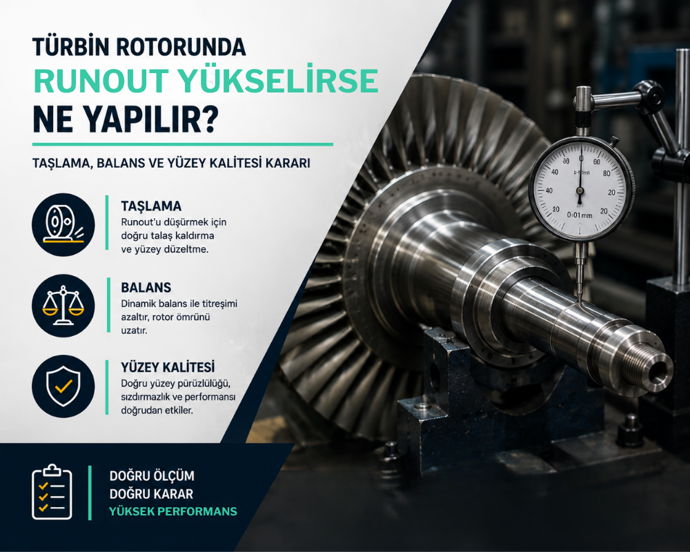 Türbin Rotorunda Runout Kontrolü ve Balans Analizi
